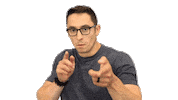 Michael Scott Finger Guns Sticker by Poehlmann Fitness