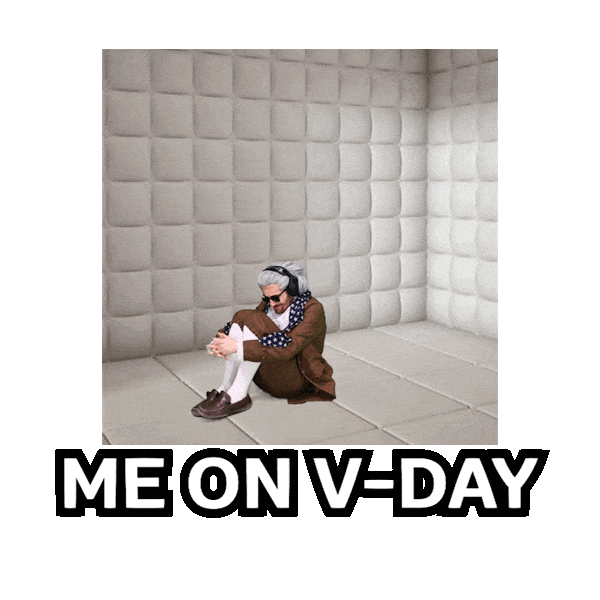 Lonely Valentines Day Sticker