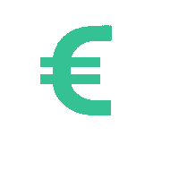 Kirkeoranen money finance floating euro Sticker