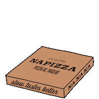 Na-pizza food pizza box cheese Sticker