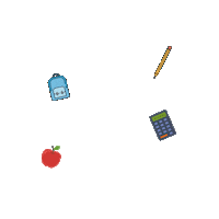 School Education Sticker by InkHead Prints