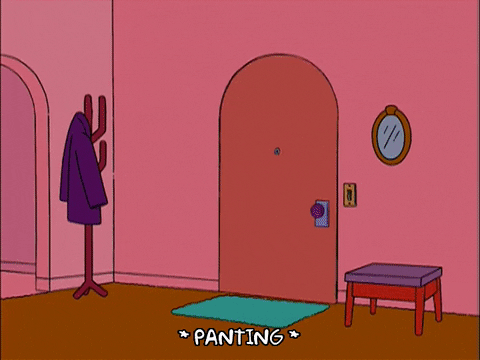 panting marge simpson GIF