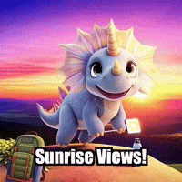 Sunrise Hiking GIF by Divineasaur