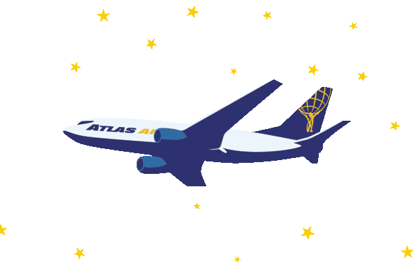 Plane Airplane Sticker by Atlas Air Worldwide