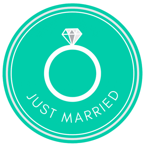 Just Married Wedding Sticker by Ana Gonzalez joyas