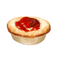 Aussie Rules Pie Sticker by AFL