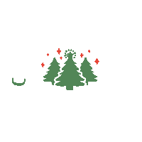 Christmas Trees Sticker by The Watering Can Flower Market