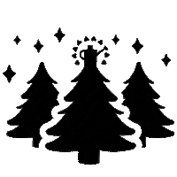 Christmas Tree Sticker by The Watering Can Flower Market