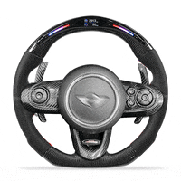 tddmotors ohcmotors tddmotors carbon fiber steering wheel led steering wheel GIF