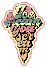 letterbube ice cream icecream cone eis Sticker