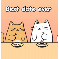 Eating Together Date Night GIF by MESA My Emotional Support Animal