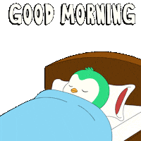 Lay Down Good Morning Sticker by Abster