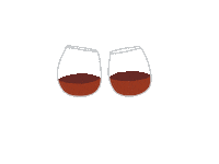 Red Wine Cheers Sticker