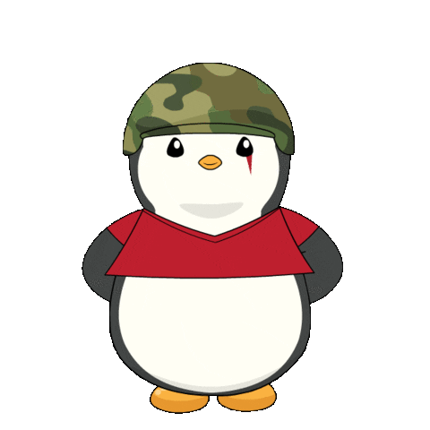 Pew Pew Penguin Sticker by Pudgy Penguins