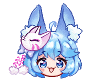 MofuCon anime animeart foxgirl animeconvention Sticker