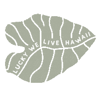 Leaf Taro Sticker by Lucky We Live Hawaii