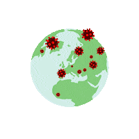 World Corona Sticker by Kopfkino Werbeagentur