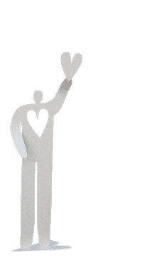 sterossetti heart man fly flying Sticker