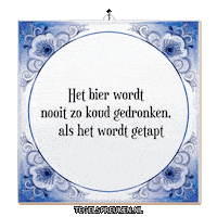 Bier Toast Sticker by Tegelspreuken.nl