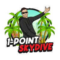 1pointSKYDIVE heavydong bradhunt formationskydiving 1pointskydive Sticker