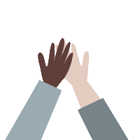 High Five Hands Sticker