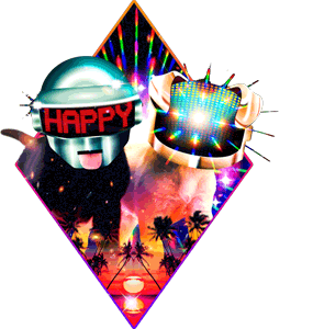 daft punk dog Sticker by Puppies Make Me Happy