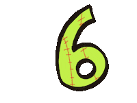 Softball Numbers Sticker