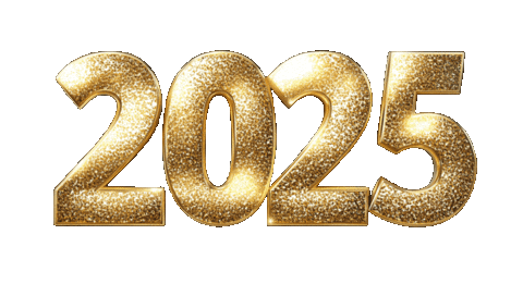 Happy New Year Gold Sticker