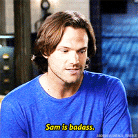 aborddelimpala badass sam winchester jared padalecki aborddelimpala GIF