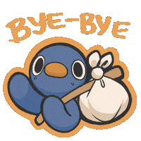 SenElric bye adios pingüino penwin Sticker