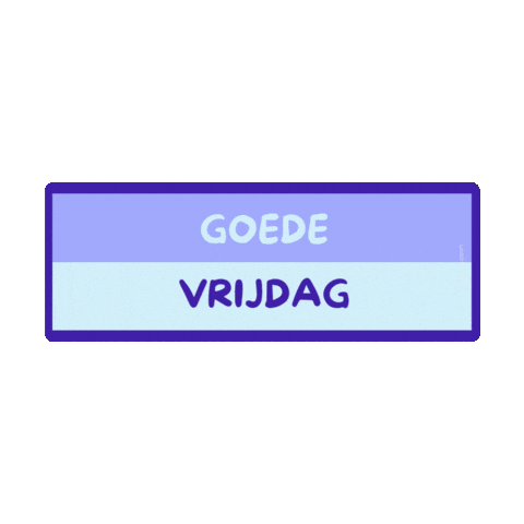 Vrijdag Sticker by DOE Support