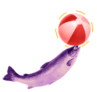 Ball Fish Sticker by Onoff Agency