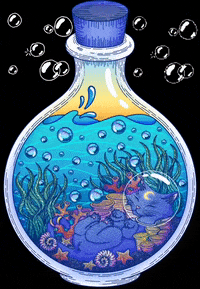 dp_design cat design water gato GIF