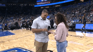 orlando magic kiss GIF by NBA