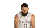 lionsdegeneve dancing basketball basket beard Sticker