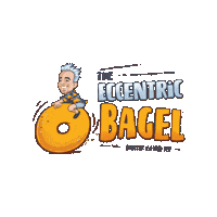eccentricbagel the hamptons eccentric bagel north fork shelter island Sticker