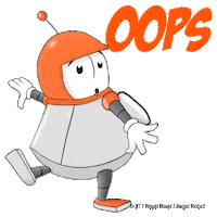 Robot Oops Sticker by Royalrivermusik