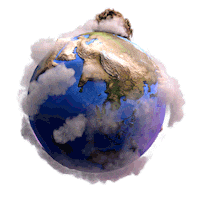 earth globe Sticker by Lil Dicky