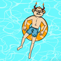 Relaxing Swimming Pool GIF by BigBrains