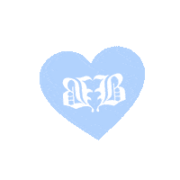 Bb Blue Heart Sticker by Baddie B Lashes