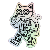 Cool Cat Sticker by Windsor Film Festival