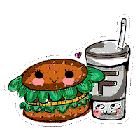 Fast Food Animation Sticker by Florens Debora