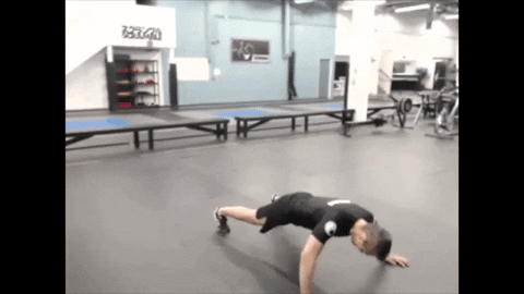 ritchieyip giphygifmaker push up bodyweight exercises typewriter push up GIF