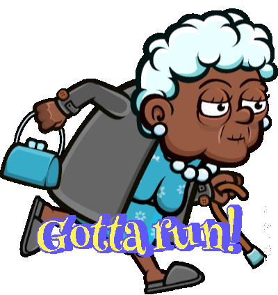 On The Move Running Sticker by REALOPOLY