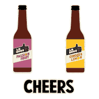 Cheers Kombucha Sticker by Lo Bros