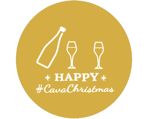 Happy Cheers Sticker by Cava Wine
