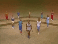 80s fitness GIF