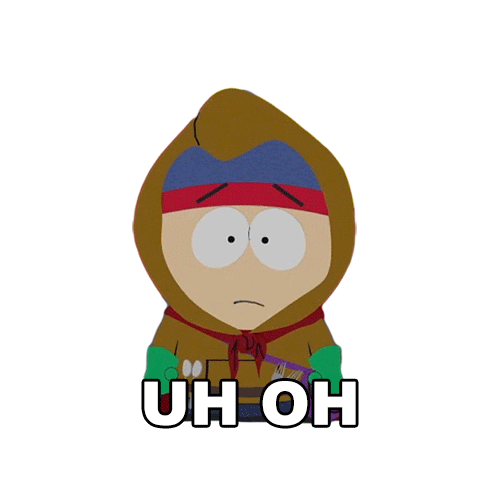 Stan Marsh Oops Sticker by South Park