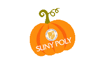 Halloween Pumpkin Sticker by SUNY Polytechnic Institute