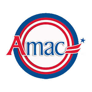amacforamerica blue white red america Sticker